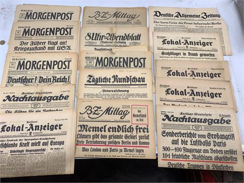 1 Posten alte Zeitungen