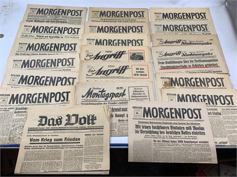 1 Posten alte Zeitungen