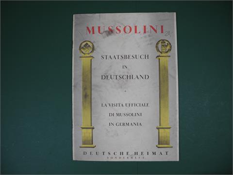 1 Heft "Mussolini, Staatsbesuch in Deutschand"