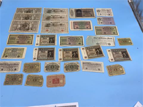 1 Posten alte Geldscheine