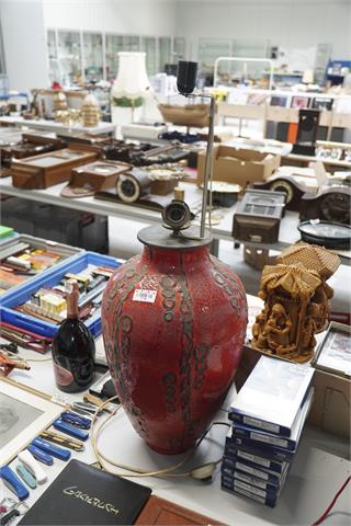 1 alte Keramik Lampe