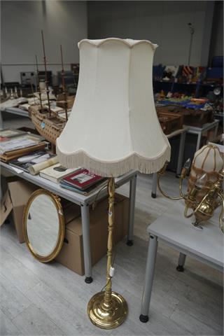 1 Stehlampe "Messing"