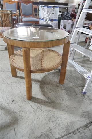 1 antiker Tisch, rund