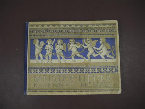 1 Buch "Meisterlieder Kalender 1922"
