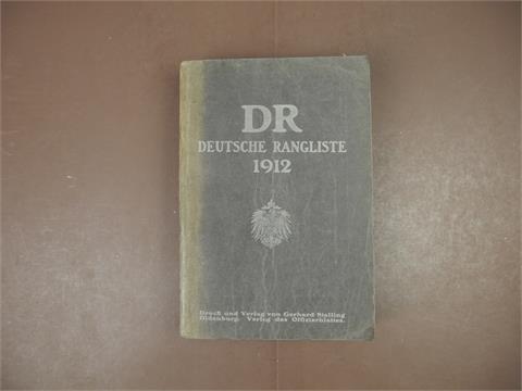 1 Buch "Deutsche Rangliste 1912"