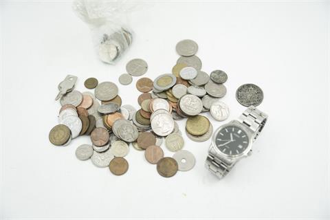 1 HAU "Citizen", beigegeben : div. Gebrauchsmünzen, ausländisch