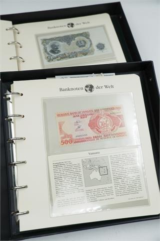 4 Sammelordner "Banknoten der Welt"