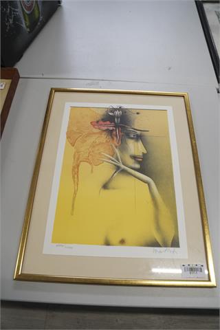 1 Lithographie "Paul Wunderlich", sign.
