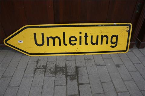 1 Schild "Umleitung"