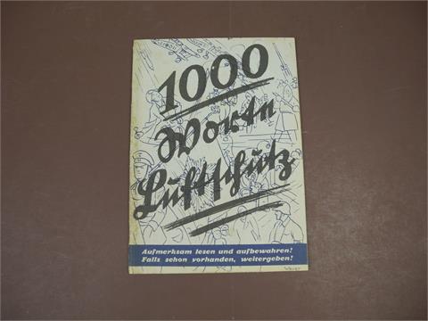 1 Heft "1000 Worte Luftschutz"