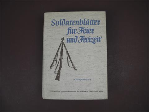 1 Buch "Soldatenblätter für Feier und Freizeit"