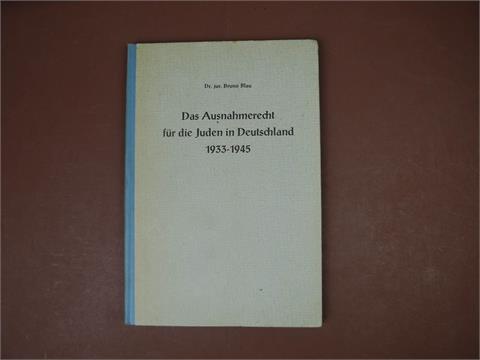 1 Buch Das Ausnahmerecht für die Juden in Deutschland"