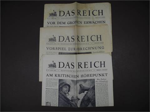 3 Zeitungen "Das Reich"