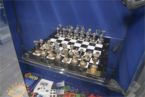 1 Schachspiel Marmorplatte
